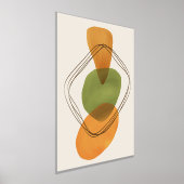 Orange Formen HandGezeichnet Wasserfarben Moderne Foliendrucke (Ablage )