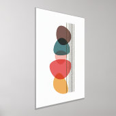 Orange Formen Künstlerische Moderne Zusammensetzun Foliendrucke (Ablage )