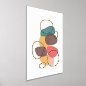 Orange Formen künstlerische Zusammensetzung Foliendrucke (Ablage )