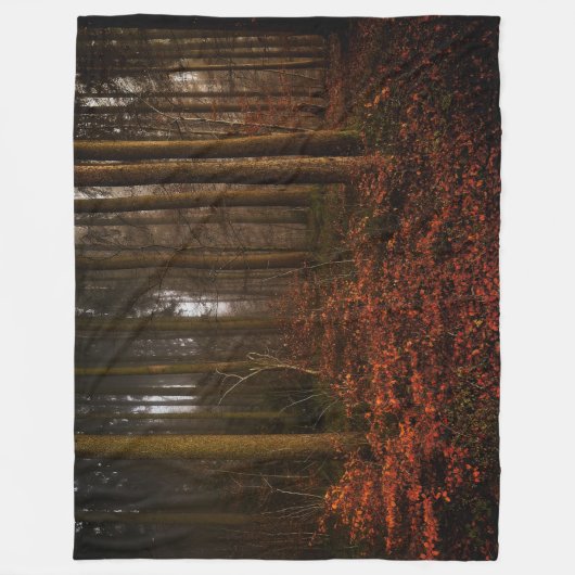 ORANGE FORREST FLEECEDECKE (Vorderseite)