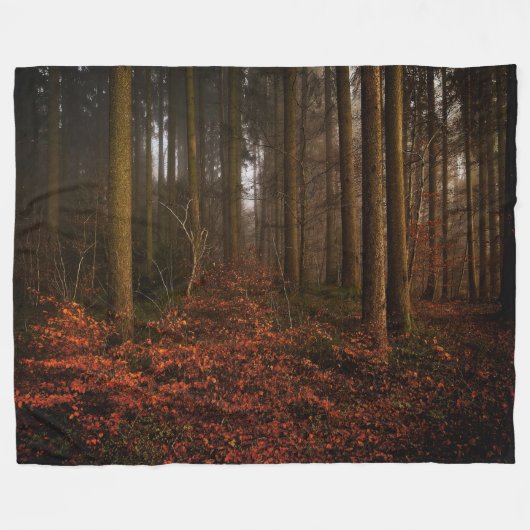 ORANGE FORREST FLEECEDECKE (Vorderseite (Horizontal))