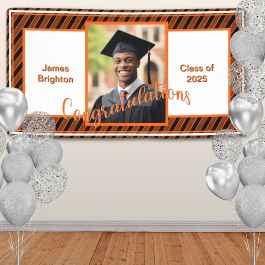 Orange Foto Abschluss Banner