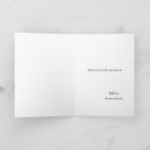 Orange Foto Collage Rustic Wedding Vielen Dank Karte (Innenseite)