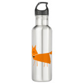 Orange Fox Edelstahlflasche (Vorderseite)