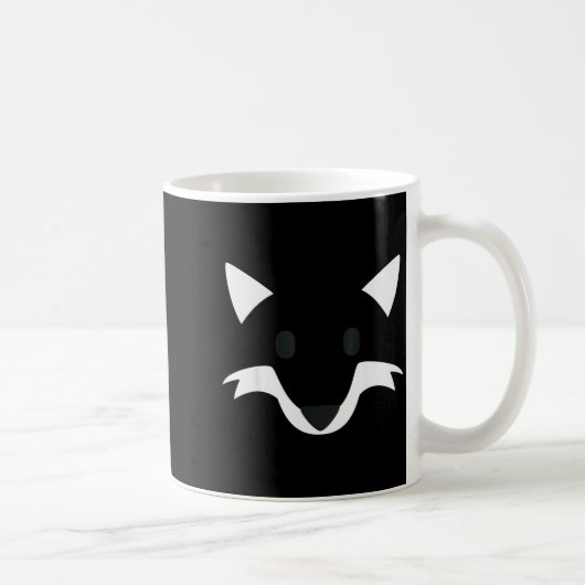 Orange Fox Face Halloween Apparel Matching Group F Kaffeetasse (Rechts)