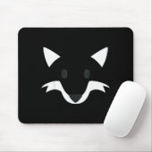Orange Fox Face Halloween Apparel Matching Group F Mousepad (Mit Mouse)