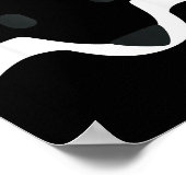 Orange Fox Face Halloween Apparel Matching Group F Poster (Ecke)