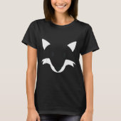 Orange Fox Face Halloween Apparel Matching Group F T-Shirt (Vorderseite)