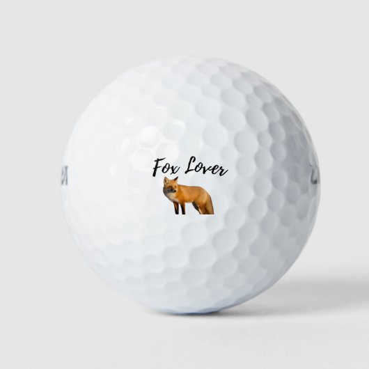 Orange Fox Golfball (Vorderseite)
