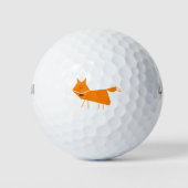 Orange Fox Golfball (Vorderseite)