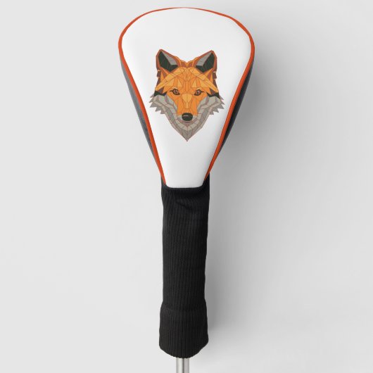 Orange Fox Head Golf Headcover (Vorderseite)