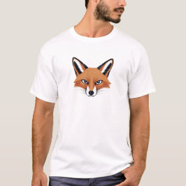 Orange Fox Head Illustration - Waldkreatur T-Shirt