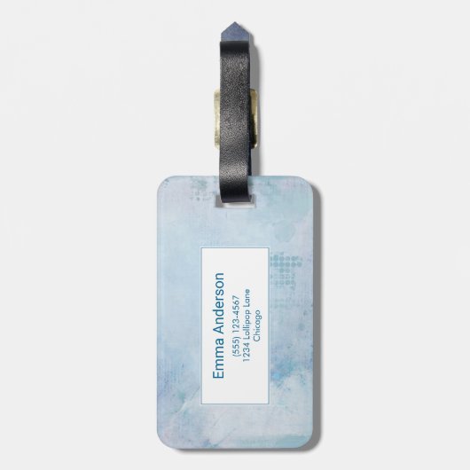 Orange Fox in Roter Weihnachtsmannmütze Frohe Weih Gepäckanhänger (Rückseite vertikal)