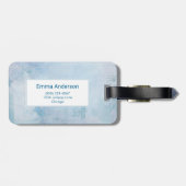 Orange Fox in Roter Weihnachtsmannmütze Frohe Weih Gepäckanhänger (Rückseite horizontal)