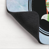 Orange Fox in Roter Weihnachtsmannmütze Frohe Weih Mousepad (Ecke)