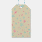 Orange Fox in Weihnachtsmannmütze Niedliche Whimsi Geschenkanhänger (Rückseite)