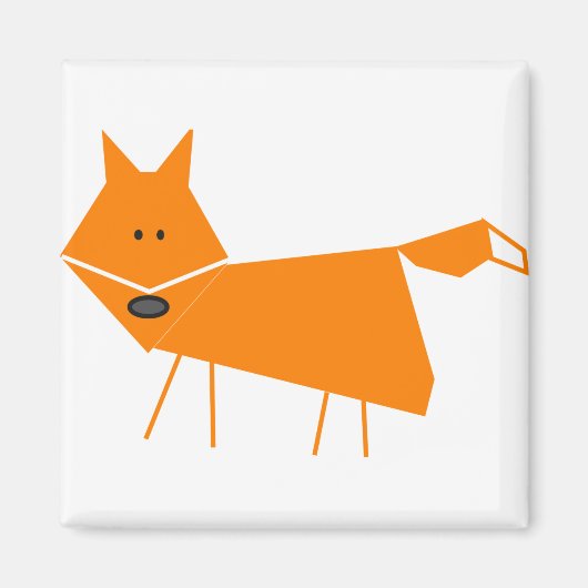 Orange Fox Magnet (Vorne)