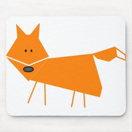 Orange Fox Mousepad (Vorne)