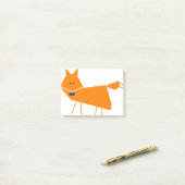 Orange Fox Post-it Klebezettel (Auf Schreibtisch)