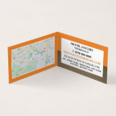 Orange Fox, tierärztlich, tierärztlich, im Einzeln Visitenkarten (Innenseite)