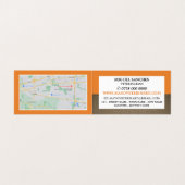 Orange Fox, tierärztlich, tierärztlich, im Einzeln Visitenkarten (Innenseite Aufgefaltet)