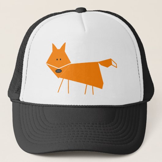 Orange Fox Truckerkappe (Vorderseite)