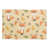 Orange Fox Woodland Pillowcase Kissenbezug (Rückseite)