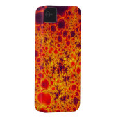 Orange Fraktal Smartphone Case (Rückseite/rechts)