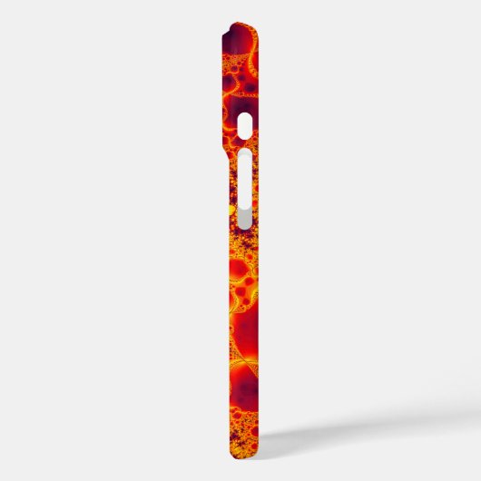 Orange Fraktal Smartphone Case (Rückseite / Links)