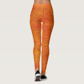 Orange Frauen Leggings (Rückseite)