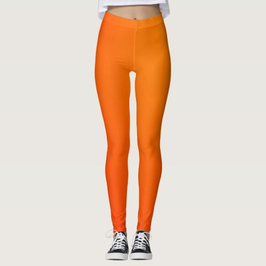 Orange Frauen Leggings (Vorderseite)