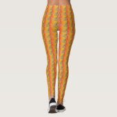 Orange Frauen Leggings (Rückseite)