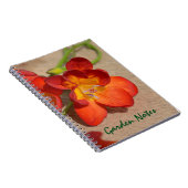 Orange Freesia Blume Notebook Notizblock (Rechte Seite)