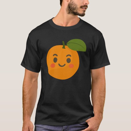 Orange – Fresh Vibrant Fruit Illustration T-Shirt (Vorderseite)