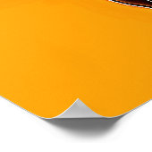 Orange Freude Poster (Ecke)