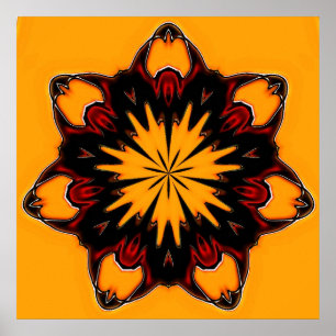Orange Freude Poster