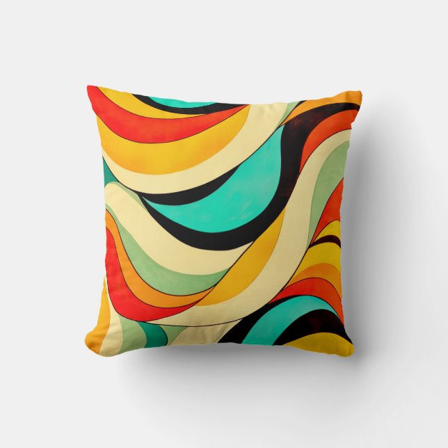 Orange & Friends Farbblende Kissen (Vorderseite)