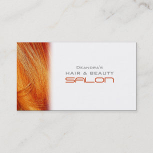 Orange Friseursalon-Verabredungs-Visitenkarte Terminkarte
