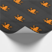 Orange Frog Geschenkpapier (Ecke)