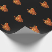 Orange Frog Geschenkpapier (Ecke)