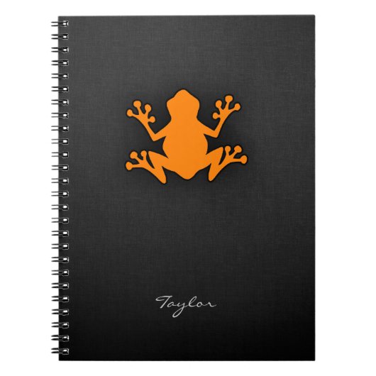 Orange Frog Notizblock (Vorderseite)