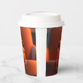 Orange Frog Pappbecher (Links)