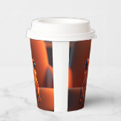 Orange Frog Pappbecher (Rechts)