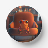 Orange Frog Pappteller (Vorderseite)