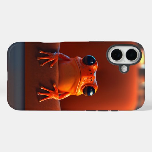Orange Frog Phone Case (Rückseite (Horizontal))