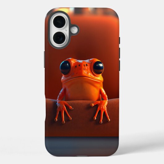 Orange Frog Phone Case (Rückseite)