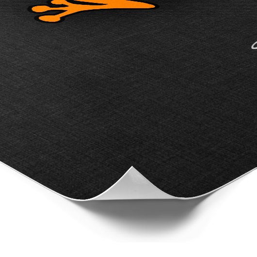 Orange Frog Poster (Ecke)