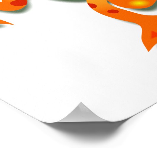 Orange Frog Poster (Ecke)