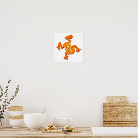 Orange Frog Poster (Küche)