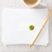 Orange Frosch-Adressetikett Adressaufkleber (Insitu)